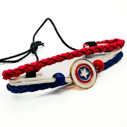 Stylish Captain America Rakhi Band (Adjustable Size) to Rakhi-to-newzealand.asp