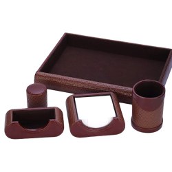 Leather Desktop Accessory Set 2 to India