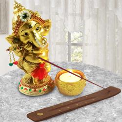 Marvelous Ganesha Idol with Agarbatti Stand to Rajamundri