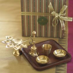Sacred Panchmukhi Pooja Set Gift Box to Lakshadweep