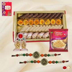 Holy Ganesh Rakhi N Laxmi Ganesh Mandap, Assorted Sweets N Snacks
