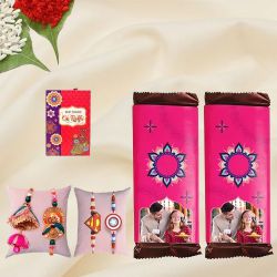 Personalized Choco Family Rakhi Delight