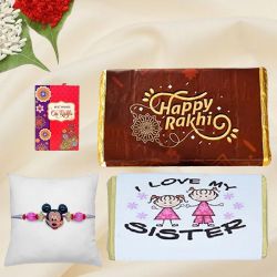Personalized Choco Rakhi Treat for Girl Kid