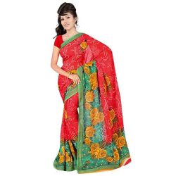 Designer Printed Georgette Saree from Suredeal Brand to Worldwide_product.asp