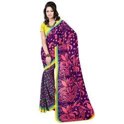 Luminous Dazzle Faux Georgette Saree to Worldwide_product.asp