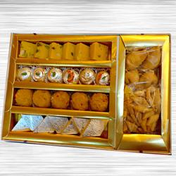 Delectable Assorted Sweets n Savory Combo Gift to Rajamundri