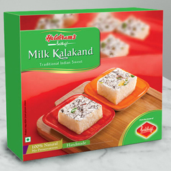 Haldirams Relishs Rejoice Milk Kalakand Sweets Box
