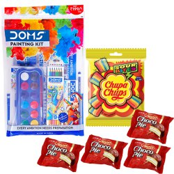 Marvelous Doms Painting Kit with Chocolates to Marmagao