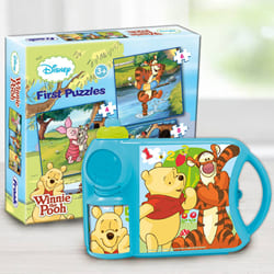 Wonderful Disney Winnie the Pooh Toy N Tiffin Combo to Hariyana