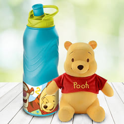 Exclusive Disney Winnie The Pooh Tumbler N Teddy Combo to Hariyana