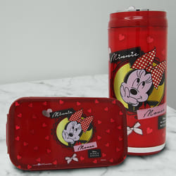 Mesmerizing Minnie Mouse Lunch Box n Sipper Bottle