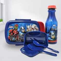 Remarkable Marvel Avengers Tiffin Box n Bottle Combo	 to Lakshadweep