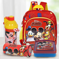 Marvelous Mickey Mouse School Utility Gift Combo for Kids to Alwaye