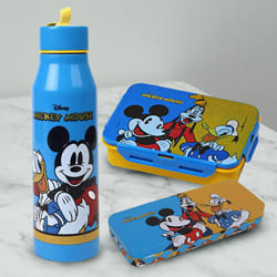 Amazing Mickey Mouse Sipper Bottle Tiffin n Pencil Box to Sivaganga