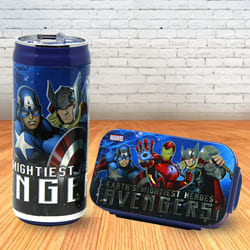 Lovely Disney and Marvel Lunch Box and Sipper Bottle to Sivaganga