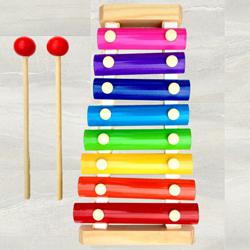 Marvelous Wooden Xylophone Musical Toy for Children to India