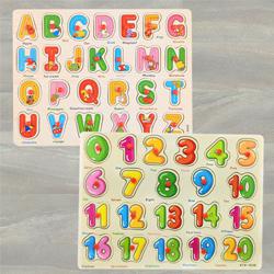 Marvelous Set of 2 Wooden Learning Board for Kids to Muvattupuzha