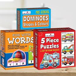 Marvelous Triple Learning Puzzle Set for Kids