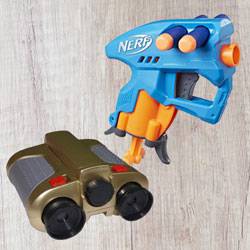 Marvelous Nerf NanoFire Blaster N Night Scope Binocular with Pop-Up Light to Marmagao