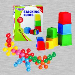 Amazing Funskool Kiddy Star Links n Giggles Stacking Cubes to Perintalmanna
