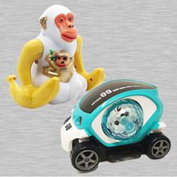 Marvelous Webby Funny Orangutan N 360 Degree Rotating Stunt Car to Marmagao
