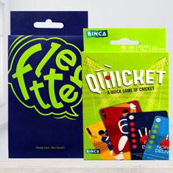 Marvelous Binca Qwicket Cricket N Fletter Card Game to India
