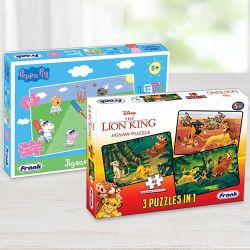 Marvelous Frank Disney The Lion King N Peppa Pig Puzzles Set to Punalur