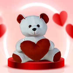 Sweet Hearty Teddy Gift to Chittaurgarh