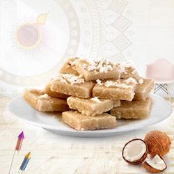Delectable Coconut Barfi Pack for Pooja to Diwali-uk.asp