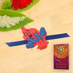 Spider Man Rakhi for Kids<br> to Uk-only-rakhi.asp