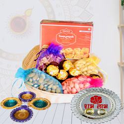 Expressive Festive Essential Gift Hamper<br> to Usa-diwali-dryfruits.asp