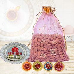 Wonderful Almonds Gift Combo<br> to Usa-diwali-thali.asp