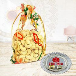 Amazing Cashews Gift Combo<br> to Usa-diwali-thali.asp