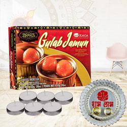 Marvelous Gulab Jamun Combo Gift<br> to Usa-diwali-thali.asp