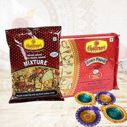 Exquisite Haldirams Soan Papdi N Mixture Combo<br> to Usa-diwali-sweets.asp