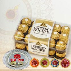 Exclusive Ferrero Rocher Combo Gift<br> to Usa-diwali-thali.asp