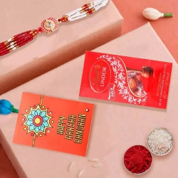 Appealing Gift of Rakhi with Lindt Chocolates to Usa-gifts-for-sister.asp