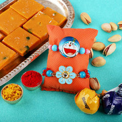 Gorgeous Rakhi for Bhai N Kids with Yummy Pista Burfee to Usa-rakhi-sweets.asp