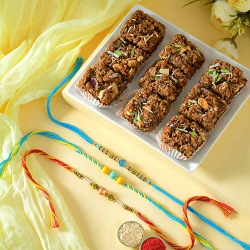 Triple Charm Rakhi Bliss to Usa-rakhi-sweets.asp
