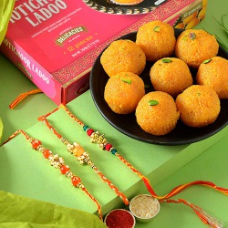 Hamper of Happiness Rakhi Combo to Usa-rakhi-sweets.asp