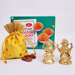 Holy Gift of Lord Idol with Sweets N Nuts to Usa-diwali-dryfruits.asp