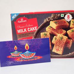 Devilishly-Good Milk Cake with Greeting Card to Usa-diwali-sweets.asp