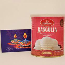 Lip Smacking Rasgulla N Greeting Card to Usa-diwali-sweets.asp