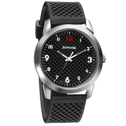Blissful Sonata Smart Analog Black Dial Mens Watch to India