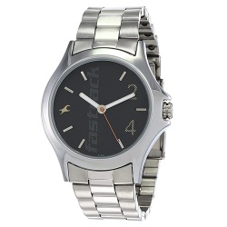 Marvelous Fastrack Straight Lines White Dial Mens Watch