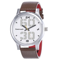Fantastic Fastrack Bold Analog White Dial Gents Watch