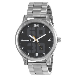 Classy Fastrack Bold Analog Black Dial Gents Watch to India