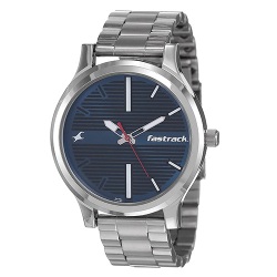 Outstanding Fastrack Fundamentals Analog Blue Dial Gents Watch