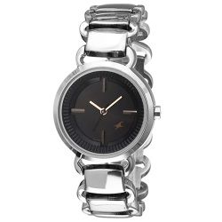 Exclusive Fastrack Analog Round Black Dial Womens Watch to Uthagamandalam