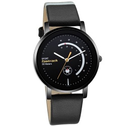 Fashionable Fastrack Round Black Dial Ladies Analog Watch to India